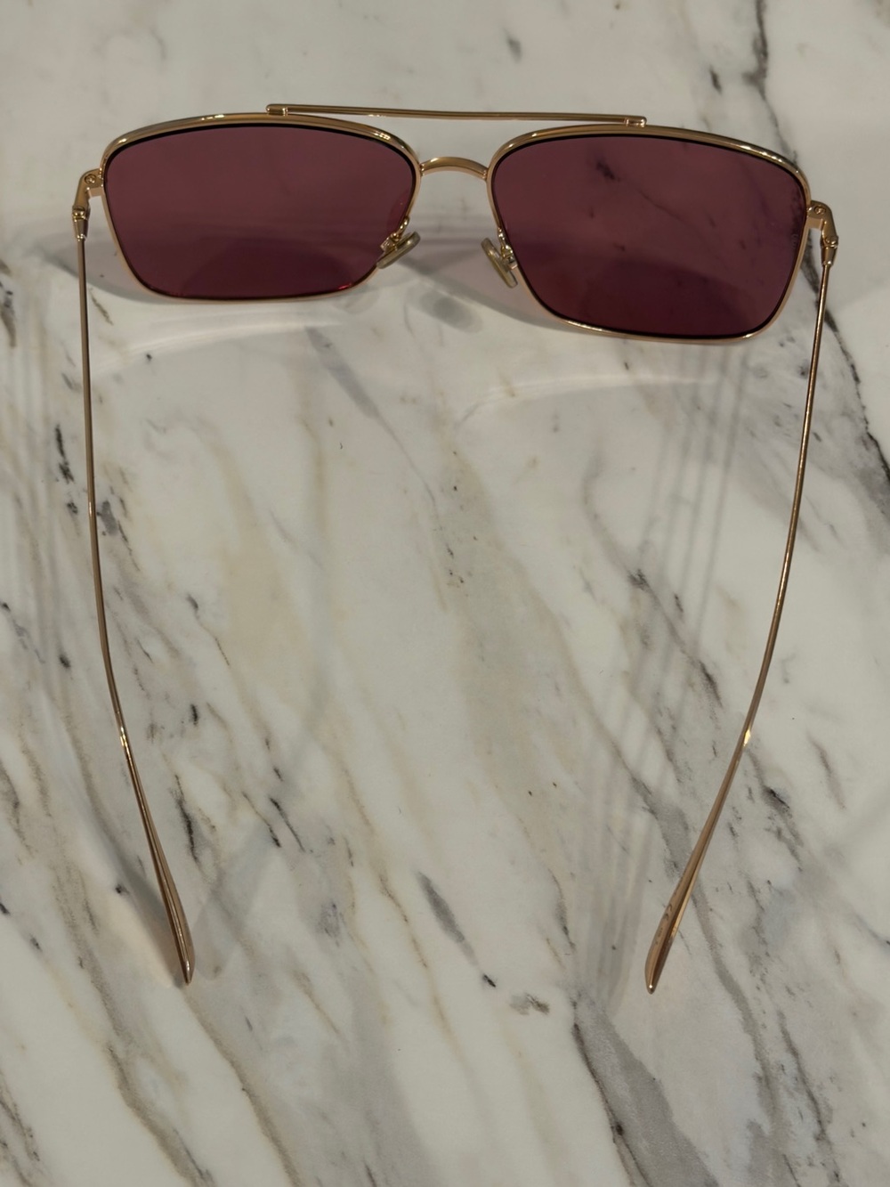 Christian Dior Stellaire 1 Sunglasses Pink Lens Gold Frame - Picture 3 of 7